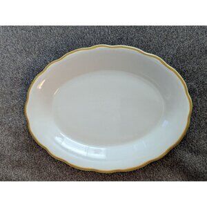 Buffalo Ware Oval Serving Dish With Gold Trim